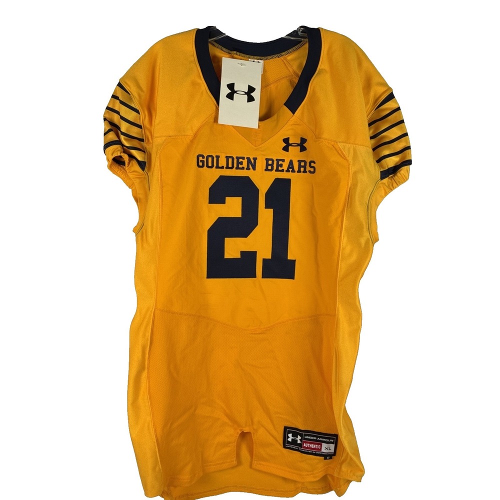 Under Armour Cal Golden Bears Pro Cut Football Jersey Authentic XL #21 Sample‎